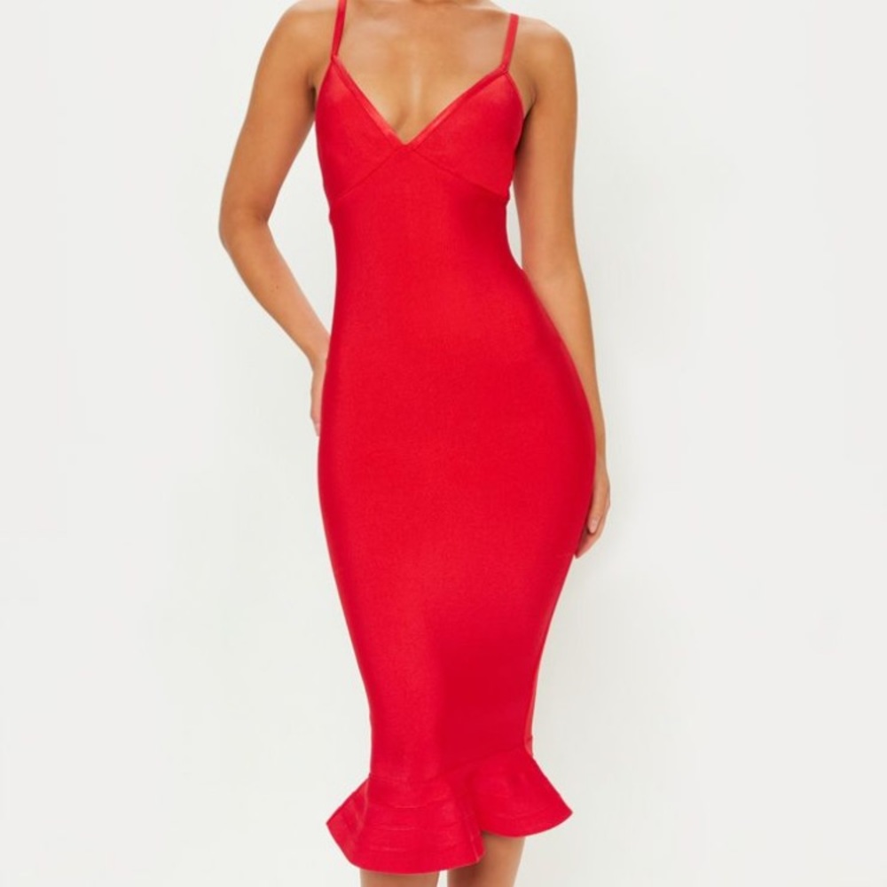 NWOT Red Bandage Dress